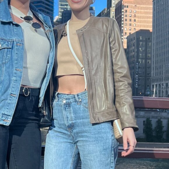 ZARA Camel/Tan Knit Crop Top Sz M - Picture 4 of 4